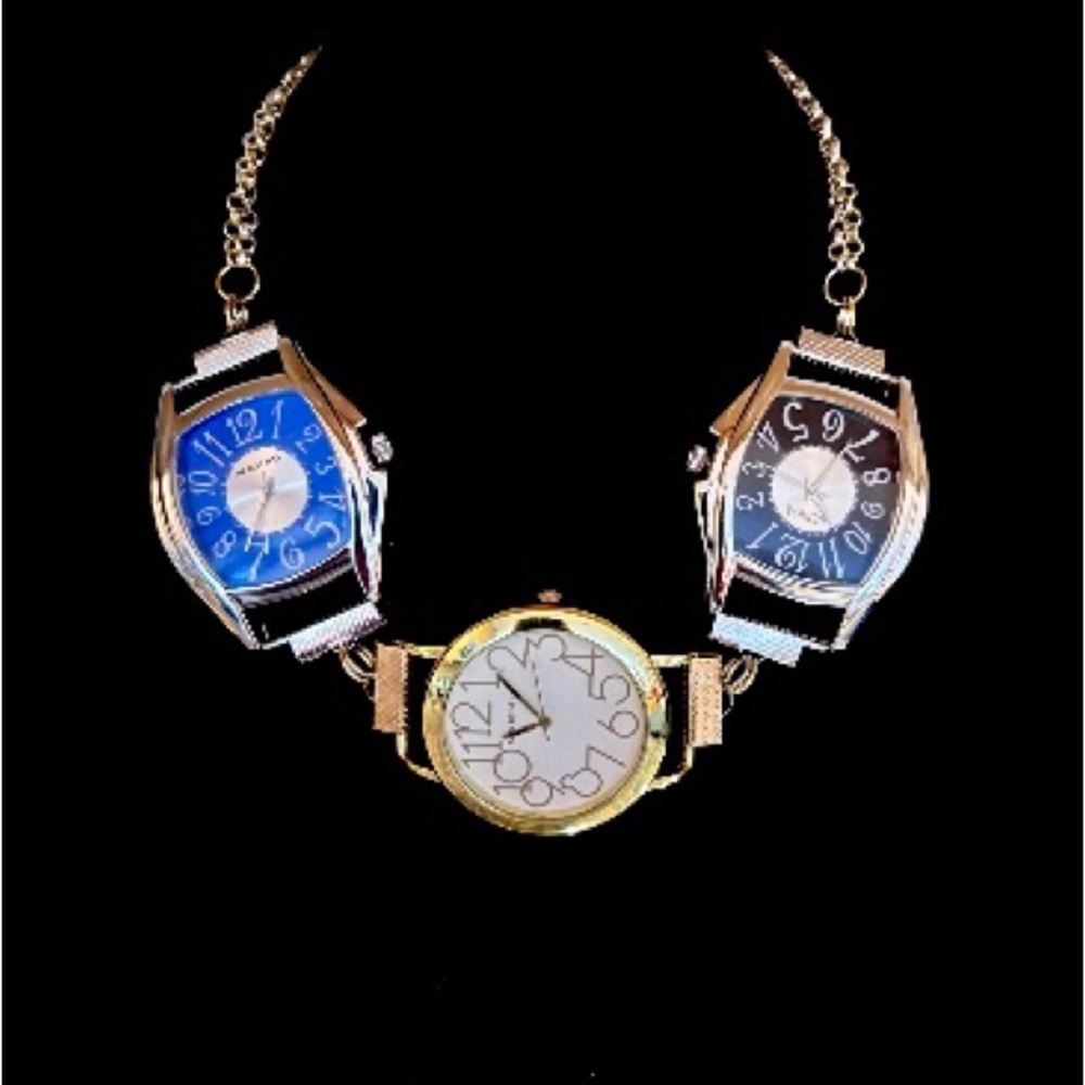 Handmade, watch, choker necklace